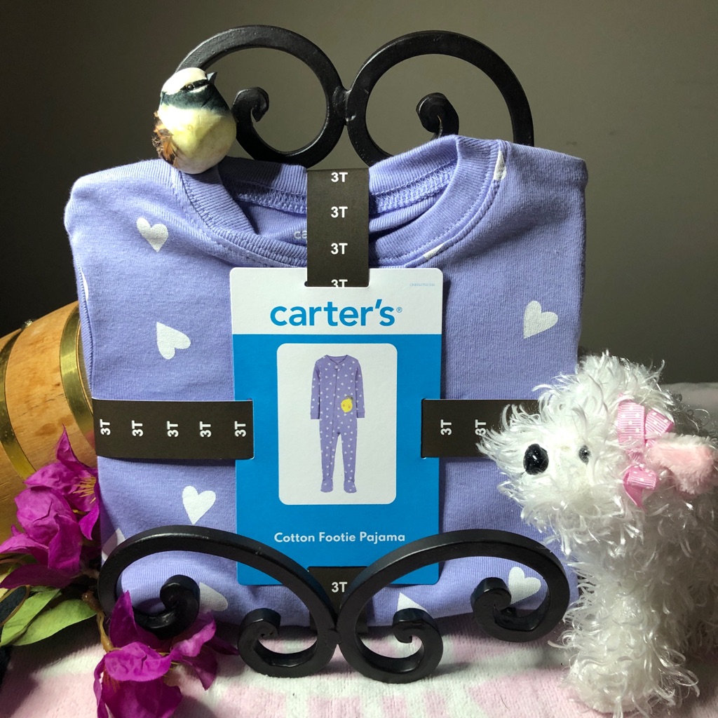 Carter's Purple And White Pajama Set